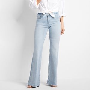 Express Brand Mid Rise Light Wash 70s Flare Jeans. Size 8 short.